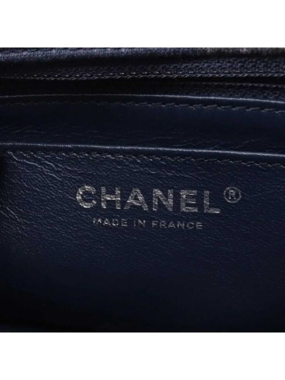 Chanel Shoulder Bag 2.55 Mini Quilted Camellia Graffiti Mademoiselle Chain Navy